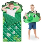 Iplay, Ilearn Kid Sleeping Bag, Dinosaur Slumber Sack, Toddler Medium, Green. Fixed Price $53.99.