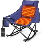 Slendor Oversized Heated Camping Chair 2000MAH Battery Rocking. Fixed Price $120.46.