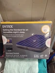Intex Durabeam 10" Queen Size Air Mattress - Blue/gray. Fixed Price $22.00.