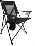 Kijaro Foldable Camping Chair, Vik Black, Polyester, Mesh, Steel, Portable - New. Fixed Price $89.99.