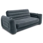 Intex Inflatable Pull-out Sofa: Velvety Surface, 2-IN-1 Queen Sofa, Grey. Fixed Price $141.50.