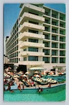 Hotel Lucerne Miami Beach Oceanfront Poolside Scene With Umbrellas And Loungers. Fixed Price $16.99.