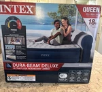 New Intex Dura-beam Deluxe Ultra Plush Headboard Built-in Pump 18 Queen Bed. Fixed Price $45.36.