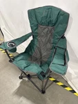 Arrowhead Outdoor Portable Folding Camping Quad Chair W/ 6-CAN Cooler Green. Fixed Price $34.15.