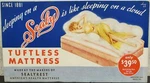 Vtg Ink Blotter Card Sealy Advertising Tuftless Mattress Lady On Bed Since 1881. Fixed Price $9.99.