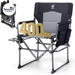 Camping Directors' Chair With Side Table, Portable Folding Compact Size, He. Fixed Price $111.35.