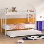 Twin Over Metal Bunk Bed With Trundle Loft Frames Ladder Home School. Fixed Price $238.99.