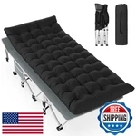 Slendor Folding Camping Cot Black Sleeping For Adults Carry Bag Mattress. Fixed Price $76.64.