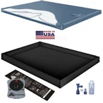 75% Lumbar Waveless Waterbed Mattress / Liner Heater Fill Drain Kit. Fixed Price $417.95.