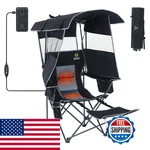 Nice Canopy Heated Camping Battery Outdoor Sports Chairs Shade. Fixed Price $182.74.