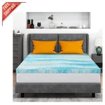 Cooling 3-INCH Gel Memory Foam Mattress Topper For King Size Sleepers, Blue. Fixed Price $155.18.