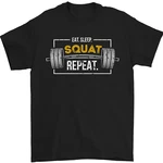 Sleep Squat Repeat Gym Training Top Mens T-shirt 100% Cotton. Fixed Price $31.82.