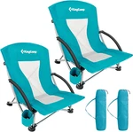 Folding Beach Chairs For Adults,portable Lightweight Lowback Sling Wit. Fixed Price $173.09.