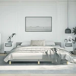 Frame With Headboard Platform Base Upholstered Bedroom Furniture Vidaxl. Fixed Price $117.99.