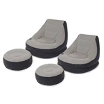 Intex Inflatable Ultra Lounge Chair With Cup Holder And Ottoman Set (2 Pack). Fixed Price $77.99.