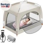 Inflatable Toddler Travel Bed With Tent Lightweight Blow Up Kids Air Mattress. Fixed Price $78.86.