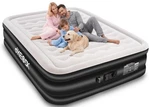 Dkesdk Air Mattress With Built Queen, Black Pvc + Grayish White Velvet. Fixed Price $71.49.
