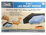 Contour 2-IN-1 Leg Relief Wedge As Seen Tv W/air Pump 20"L X 21"W 11"H. Fixed Price $27.45.