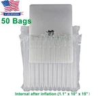 Inflatable 14 - 15 Inches Laptop Protective Air Bubble Column Bags 50 Pieces. Fixed Price $59.99.