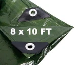 Hanjet Heavy Duty Outdoor Tarp 8 X 10 With Grommets Assorted Sizes , Colors. Fixed Price $31.49.
