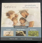 Safe Rest Twin Xl Premium Mattress Protector Cover 39X80X14. Fixed Price $19.99.