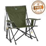 Gci Outdoor Kickback Rocker Foldable Rocking Camp Chair Portable Heathered Loden. Fixed Price $58.09.