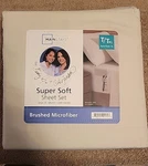 Mainstays By Becky G. 3-PIECE Microfiber Bed Sheet Set, Twin-xl. Fixed Price $14.99.