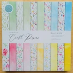 New Set Of 3 Craft Consortium Double-sided Paper Pad 12"X12" Bloom & Wild. Fixed Price $19.99.