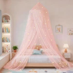 Eimilaly Stars Bed Canopy Glow In The Dark, For Girls Mosquito Net,. Fixed Price $30.66.