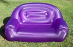 Inflatable Lounger Sofa Portable Couch Camping Chair, Easy Set-up 54". Fixed Price $57.93.