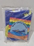 Vintage Blue Angel Plane Inflatable Blow Up Dime Store Toy Fighter Jet Air Force. Fixed Price $19.99.