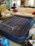 Intex Queen Air Mattress Internal Pump Camping Fast Fill Deflate Control 18". Fixed Price $38.95.