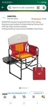 Sunnyfeel Heated Camping Directors Chair, Heavy Duty,oversized Outdoor Portab.... Fixed Price $40.00.