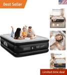 Air Mattress Queen With Built In Pump, 18 Raised Comfort Blow Up Wit.... Fixed Price $123.19.