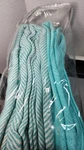 New North Shore Linens 2 Aqua Throw Blankets SOLID/1 Two Tone 100% Cotton. Fixed Price $21.98.