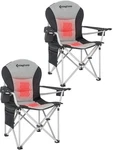Kingcamp Heated W/lumbar Support Oversized 2PACK Charcoal Gray. Fixed Price $117.18.