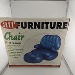 Intex Furniture 90S Blue Chair + Ottoman Vtg Y2K Vintage Millennial New. Fixed Price $49.99.