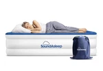 Soundasleep Twin Air Mattress 19IN Built Pump Blue Open Box. Fixed Price $99.00.