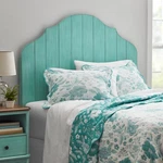 Queen Headboard Made With Solid Wood Frame Easy Installation Home Bedroom Teal. Fixed Price $134.96.