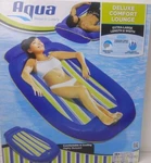 Aqua Deluxe Comfort Water Pool Float Inflatable Lounger Nib. Fixed Price $39.99.