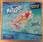 H2O Go Bestway Kool Lounge Chair Mat Pillow Pool Water Float Raft Blow Up. Fixed Price $14.99.
