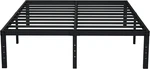 16" King Bed Frame Heavy Duty Metal, Box Spring, Noise-free Assembly. Fixed Price $142.99.