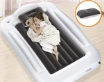 Inflatable Toddler Travel Bed - Portable Kids With Safety Sid. Fixed Price $47.99.