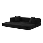 Convertible Cord Sofa Bed With Classic Square Shape, Pure Foam Comfort, Spacious. Fixed Price $292.87.