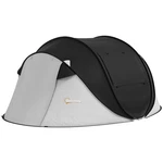 Outsunny Camping Tent With Carry Bag And Porch, 3000MM Waterproof, Black. Fixed Price $63.70.