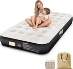 Luxury Twin Air Mattress With Built Pump,soft Suede Topper For Superior Comfo. Fixed Price $113.99.