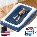 Abdtech Inflatable Toddler Travel Bed Portable Safety Blow Up Kids Air Mattress. Fixed Price $70.99.