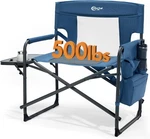 Portal 27" Director Camping Chair With Cooler, Oversized, Blue. Fixed Price $131.71.