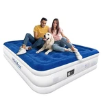 Meldoz Queen Air Mattress With Built-in Pump 20" Blue/white. Fixed Price $87.66.
