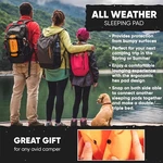 Powerlix Ultralight Inflatable Sleeping Pad - Camping Mattress Orange & Black. Fixed Price $62.99.